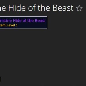 Pristine Hide of the Beast