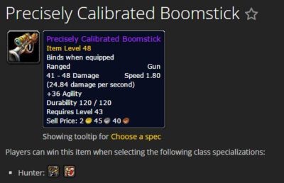 Precisely Calibrated Boomstick