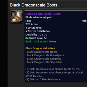 black dragon set