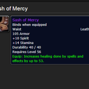 Sash of Mercy