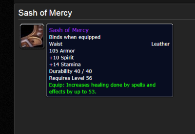 Sash of Mercy