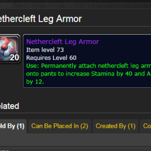 Nethercleft Leg Armor