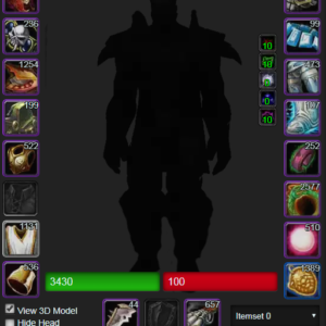 Male Warrior with DARK EDGE OF INSANITY