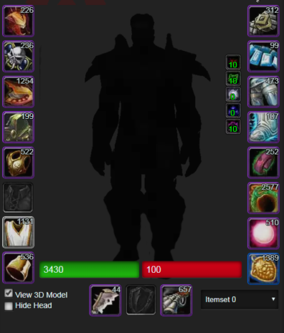 Male Warrior with DARK EDGE OF INSANITY